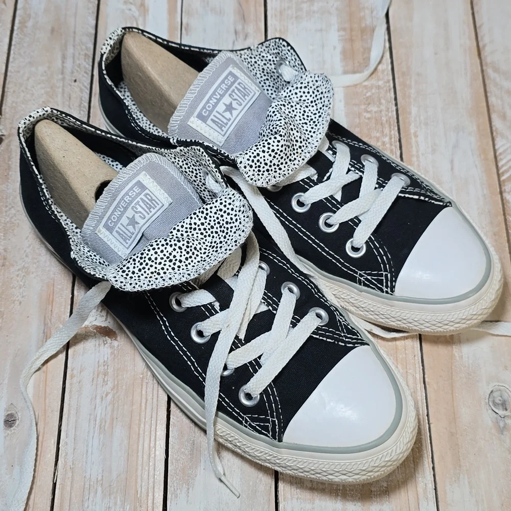 Converse Chuck Taylor All Star Double Tongue Low Tops Sz 9 - Picture 5 of 7